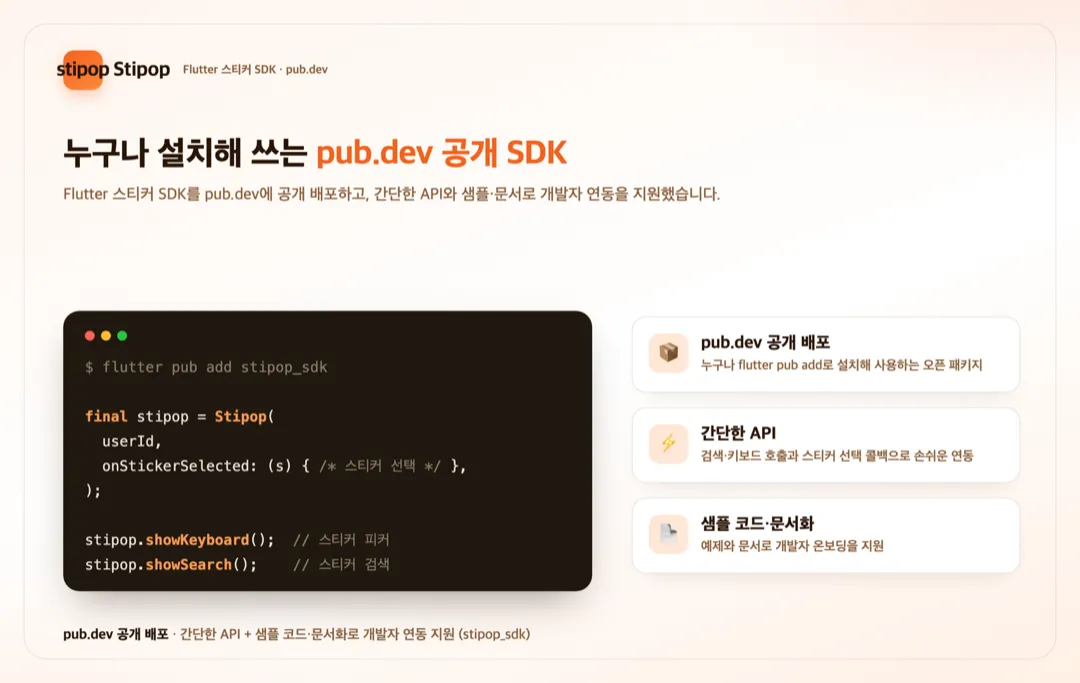 Stipop — 스티커 Flutter SDK 상세 이미지 2